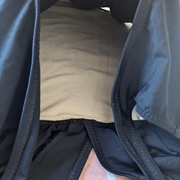 Black V-Neck Low Back One Piece Bathing suit - Picture 5 of 11